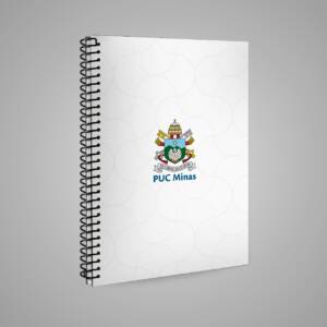 Caderno A4 PUC Minas Branco